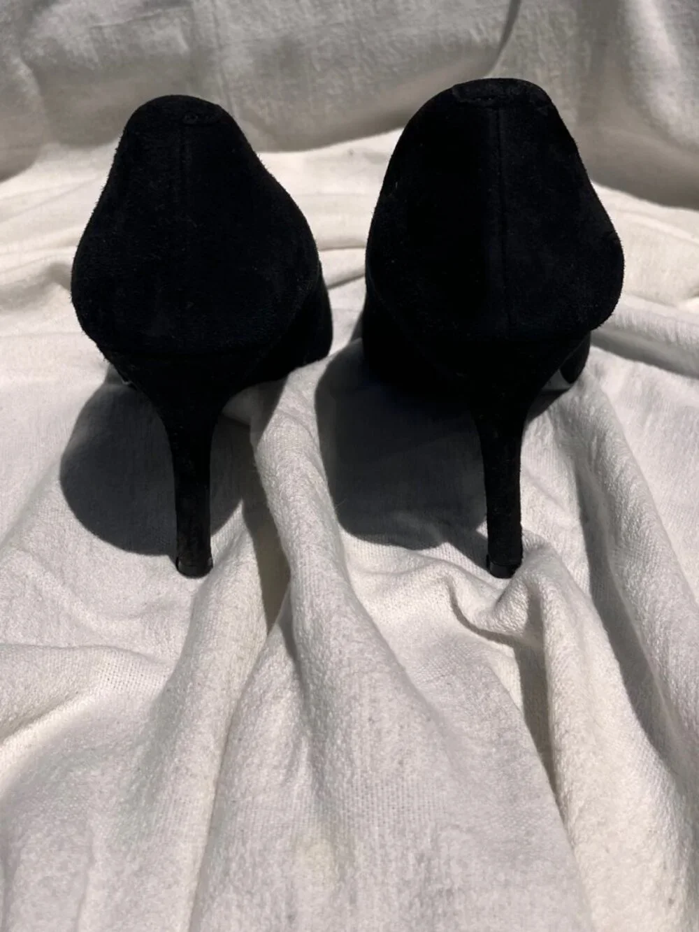 Nine West Black Suede Pumps Size 6.5